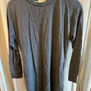Nordstrom Gray Long Sleeve Sweatshirt Dress